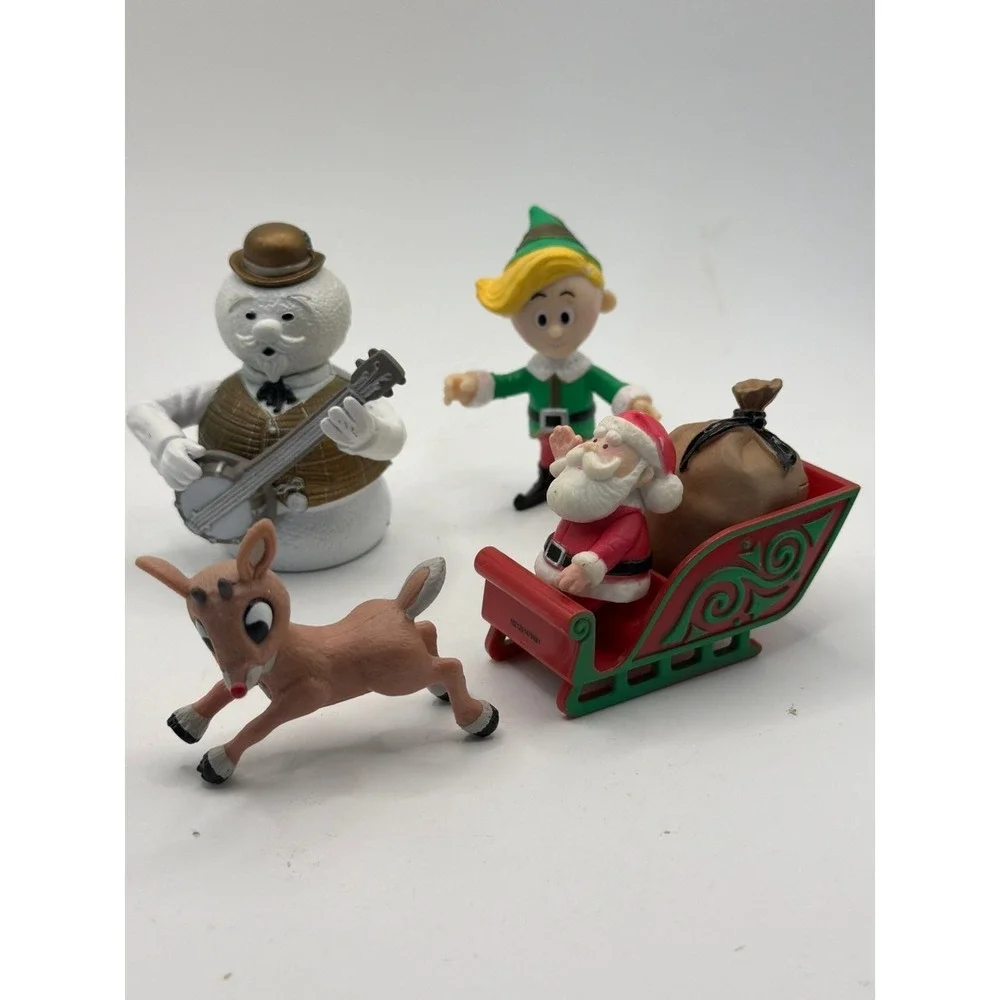 Rudolph the Red-Nosed Reindeer and Island of Misfit Toys Figures lot of 4